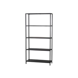 TOULON Shelf Black - Black - 90x35x180cm