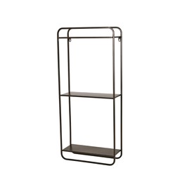 SUNNY Wall Shelf Black - Black - 40x15x90cm