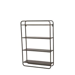 SUNNY Wall Shelf Black - Black - 50x15x75cm