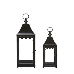 SISSELA Lykta 2/S Svart - Svart - 20x55 15x40cm