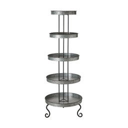 PENNY Shelf Grey Zinc - Grey Zinc - 62x167cm