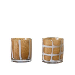 SPHERE Lantern/Pot Mix Brown - Brown - 8x8cm