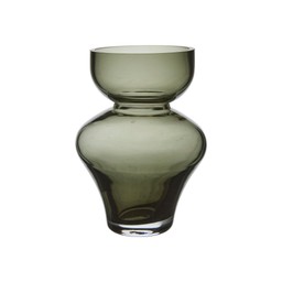 BIRGIT Bulb vase Green - Green - 10x14cm