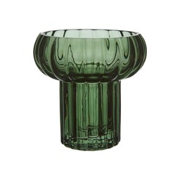 FIONA Bulb Vase Green - Green - 13x13cm