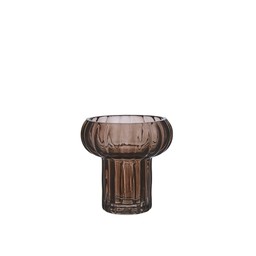 FIONA Vase/Lantern Brown - Brown - 9x9cm
