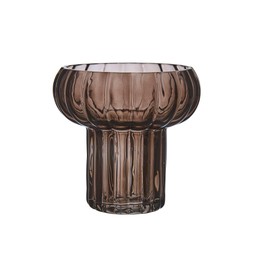 FIONA Bulb Vase Brown - Brown - 13x13cm
