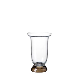 NIKI Vase Clear/Beige - Clear/Beige - 16x26cm