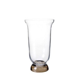 NIKI Vase Clear/Beige - Clear/Beige - 19x34cm