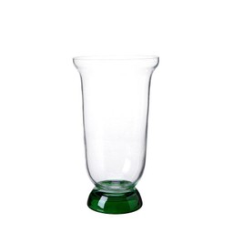 NIKI Vase Clear/Green - Clear/Green - 19x34cm