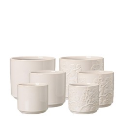 RITA Kruka 3/S Mix Vit - Vit - 16x15, 14x12, 12x10