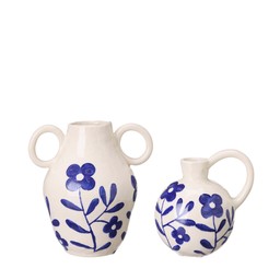 GRETA Vas 2/S Vit/Blå - Vit/Blå - 19x14x20 16x12x20cm