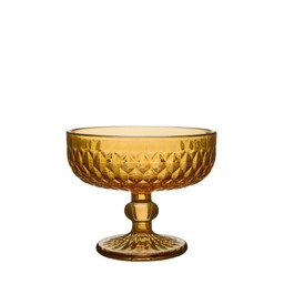ELLY Coupe glass Amber - Amber - 12x10cm