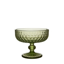 ELLY Coupe glass Green - Green - 12x10cm