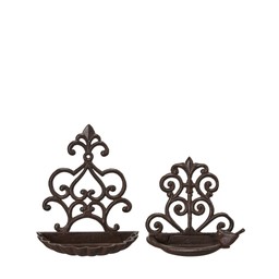 JUNA Birdfeeder Mix Brown - Brown - 21x11x25 18x8x18 cm