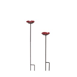 JUNA Fågelbad 2/S Röd - Röd - 15x94 15x84cm