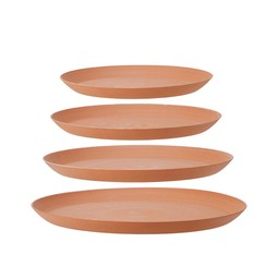 MAJVOR Saucer S/4 Light Terracotta - Light Terracotta - 41x2,7 37x25,5