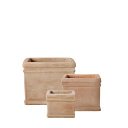 PAMELA Kruka 3/S Antik Terrakotta - Antik Terrakotta - 23x23x18 17x17x15