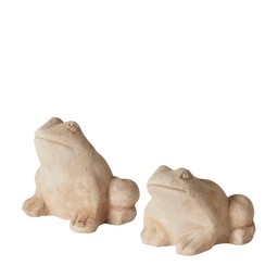 TALIA Frog Mixed Antique Terracotta - Antique Terracotta - 11x10x10, 10x11x8cm