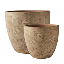 TALIA Mega Pot S/2 Antique Terracotta - Antique Terracotta - 90x80 65x65cm