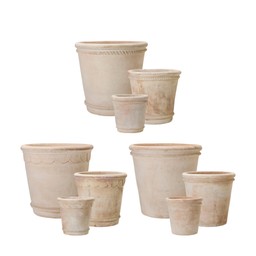 FIONA Pot S/3 Mix Terracotta - Terracotta - 43x41 31x29 22x21cm