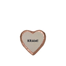 CHOKLADHJÄRTA 70% Kram/Natur - Kram/Natur - 6x1x6cm