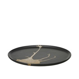 LOVIS Saucer Black Melange - Black Melange - 30x2cm