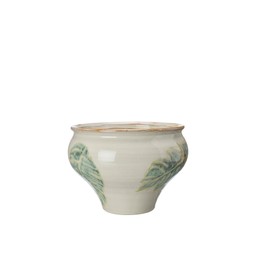 VIOLA Pot S/2 White/Green - White/Green - 25x17cm