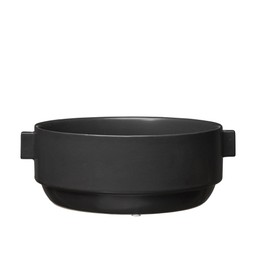 RACHEL Plantering Svart Matt - Svart Melerad - 25x9cm