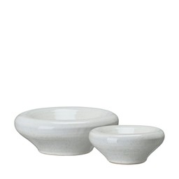 LAURA Skål 2/S Offwhite - Offwhite - 23x9 16x7cm