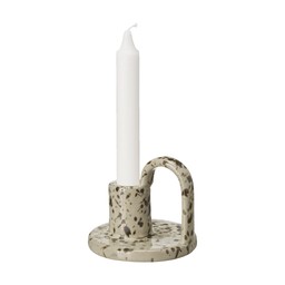 AGNES Candle Holder Brown - Brown - 9x8cm