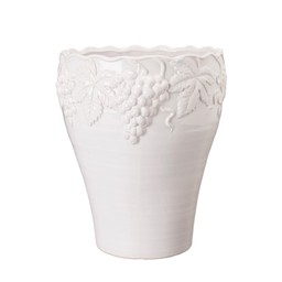 JANINA Hög Kruka Vit - Vit - 27x31cm