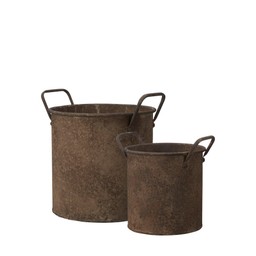 EDDA Kruka 2/S Rost - Rost - 27x26+4 20x20+3cm