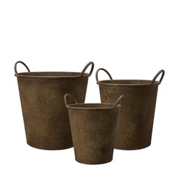 EMBLA Pot S/3 Rust - Rust - 32x29+  27x29+ cm