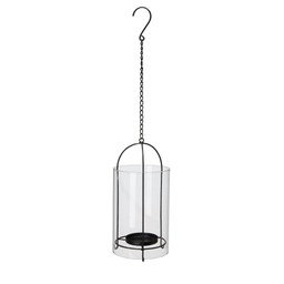 LUNA Hanging lantern Black - Black - 15x15x30 +33cm