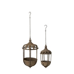 LISEN Hanging Pot S/2 Rust - Rust - 28x50, 21x38cm