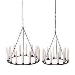 IDUN Ljusring 2/S Svart - Svart - 51x58 42x58 cm
