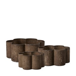 BLOOM Plantering 3/S Rost - Rost - 28x12 23x11 19x10 cm