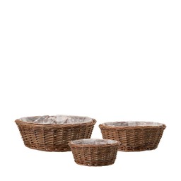 BERYL Plantering 3/S Brun - Brun - 30x10 25x9 19x8cm