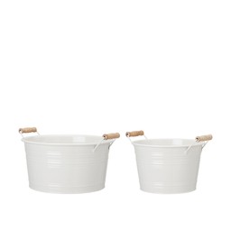 ARIELLA Plantering 2/S Vit - Vit - 30x16+3 23x15+3cm
