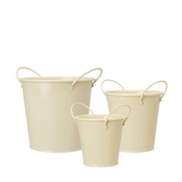 ALINA Pot S/3 Yellow - Yellow - 17x15+3 13x13+3cm