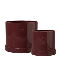 ALICIA Kruka 2/S Vinröd - Burgundy - 19x16 14x12cm
