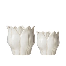 LESLIE Kruka 2/S Offwhite - Offwhite - 18x18 15x15cm