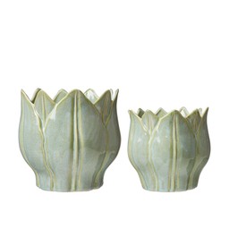 LESLIE Kruka 2/S Ljusgrön - Ljusgrön - 18x18 15x15cm