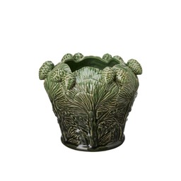 ELVIRA Pot Green Melange - Green Melange - 26x22cm