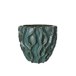 MAUD Kruka Blåmelerad - Blåmelerad - 19x18cm