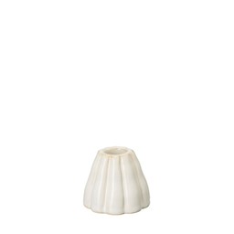 MARTINA CandleHolder Offwhite - Offwhite - 7x5cm
