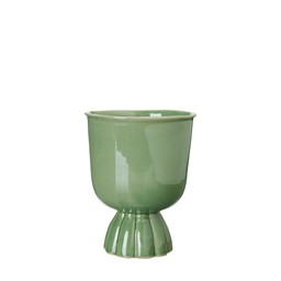 MARTINA Pot Green Melange - Green Melange - 14x18cm