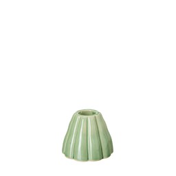 MARTINA CandleHolder Green Melange - Green Melange - 7x5cm