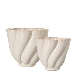 LISA Kruka 2/S Offwhite - Offwhite - 18x15 15x13cm