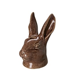 PAULA Candleholder Brown Melange - Brown Melange - 11x12x19cm